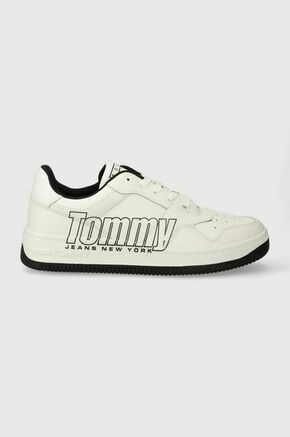 Superge Tommy Jeans TJM BASKET LOGO bela barva