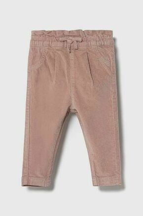 Hlače za dojenčka zippy roza barva - roza. Kratke hlače za dojenčka iz kolekcije zippy. Model izdelan iz mehke tkanine. Izjemno udobna tkanina z visoko vsebnostjo bombaža.