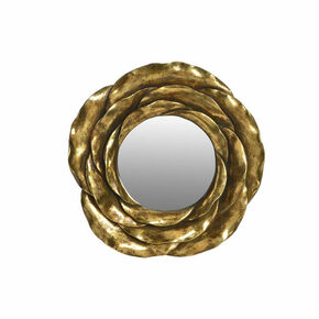 Slomart stensko ogledalo dkd home decor ogledalo zlat resin (41 x 5 x 41 cm)