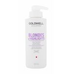 Goldwell Dualsenses Blondes Highlights 60 Sec Treatment maska za lase za svetle lase za poškodovane lase 500 ml