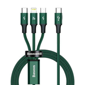 Baseus Rapid Series polnilni/podatkovni kabel 3v1 Type-C/ (Micro USB Lightning PD 20W USB-C) 1