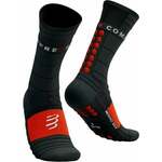 Compressport Pro Racing Socks Winter Run Black/High Risk Red T3 Tekaške nogavice