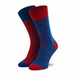 Moške visoke nogavice Dots Socks D20WF-SX-028 Modra