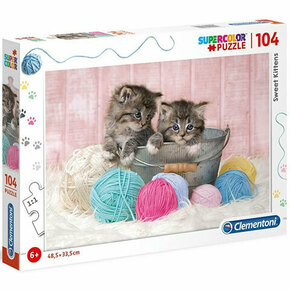 WEBHIDDENBRAND CLEMENTONI Puzzle Simpatične mačke 104 kosov