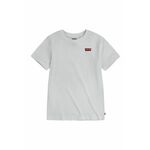Otroški t-shirt Levi's bela barva - bela. T-shirt iz kolekcije Levi's. Model izdelan iz tanke, elastične pletenine.