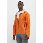Outdoor jakna Salewa Puez Aqua 4 PTX 2.5L oranžna barva - oranžna. Outdoor jakna iz kolekcije Salewa. Nepodložen model, izdelan iz vodoodpornega materiala.