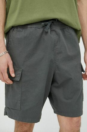 Kratke hlače iz mešanice lana Levi's siva barva - siva. Kratke hlače iz kolekcije Levi's. Model izdelan iz lahke tkanine. Izjemno zračen