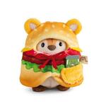 NICI pliš MyMochi Tiger Tiggy 8cm v kostumu hamburger in kumara, set darilno pakiranje