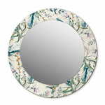 tulup.si Tiskano okroglo ogledalo Akvarelni cvetovi fi 50 cm