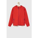 CMP otroška jakna - rdeča. Otroški jakna iz kolekcije CMP. Nepodložen model, izdelan iz gladke tkanine.