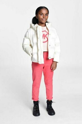 Otroška jakna Michael Kors bež barva - bež. Otroški jakna iz kolekcije Michael Kors. Podložen model