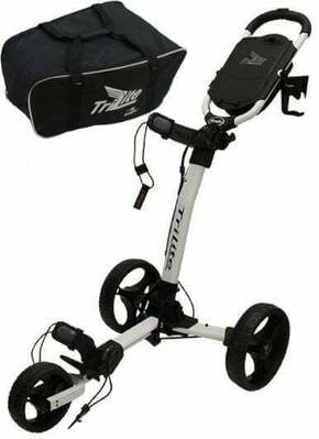 Axglo TriLite 3-Wheel Trolley SET White/Black Ročni voziček za golf