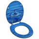 slomart Deska za WC školjko MDF modra dizajn vodne kapljice