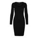 Vero Moda Ženska obleka VMWILLOW Slim Fit 10250951 Black (Velikost M)