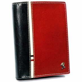 Rovicky moški usnjena denarnica zavarovano s tehnologijo RFID Romanje Črna