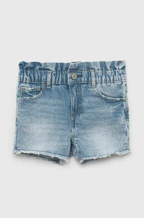 Otroške kratke hlače iz jeansa GAP - modra. Otroški kratke hlače iz kolekcije GAP. Model izdelan iz jeansa. Prilagodljiv material