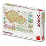 Puzzle Zemljevidi Češke 2000 kosov