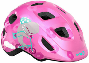 MET Hooray Pink Whale/Glossy S (52-55 cm) Otroška kolesarska čelada