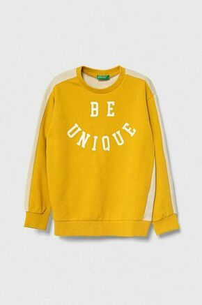 Otroški pulover United Colors of Benetton rumena barva - rumena. Pulover iz kolekcije United Colors of Benetton