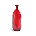 MHOME vaza 14x37cm, rdeča