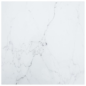 Shumee Mizna plošča bela 70x70 cm 6 mm kaljeno steklo z marmorjem
