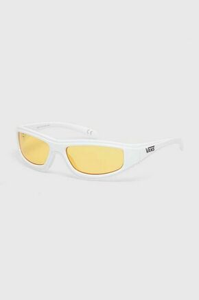 Sončna očala Vans bela barva - bela. Sončna očala iz kolekcije Vans. Model z enobarvnimi stekli in okvirji iz plastike. Ima filter UV 400.