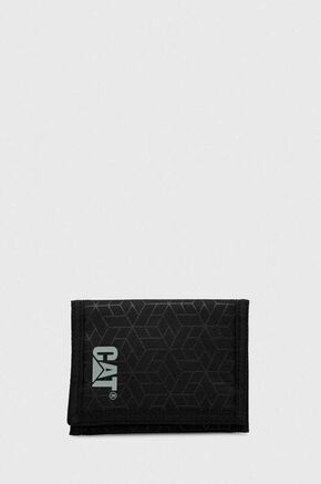 Denarnica Caterpillar črna barva - črna. Srednje velika denarnica iz kolekcije Caterpillar. Model izdelan iz tekstilnega materiala.