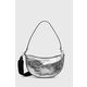 Usnjena torbica IRO srebrna barva - srebrna. Majhna torbica iz kolekcije IRO. Model na zapenjanje, izdelan iz naravnega usnja.