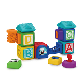 BABY EINSTEIN Connectables Magnetna kocka igrača z aktivnostmi Bridge &amp; Learn 15 kosov
