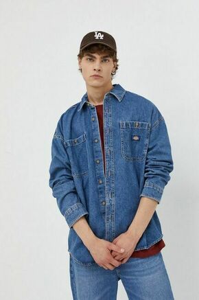 Jeans srajca Dickies moška - modra. Srajca iz kolekcije Dickies