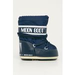 Moon Boot otroške snežke - mornarsko modra. Zimski čevlji iz kolekcije Moon Boot. Podloženi model izdelan iz kombinacije tekstilnega materiala in ekološkega usnja.