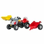 RT traktor Steyr z nakladalcem in prikolico Rolly Toys