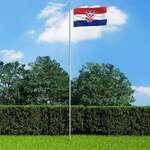 Vidaxl Hrvaška zastava 90x150 cm