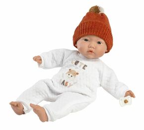 Llorens 63304 LITTLE BABY - realistična punčka z ohišjem iz mehkega blaga - 32 cm