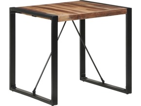 VIDAXL Jedilna miza 80x80x75 cm trden les s finišem iz palisandra