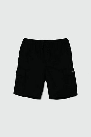 Otroške bombažne kratke hlače Vans RANGE ELASTIC WAIST CARGO SHORT črna barva - črna. Otroške kratke hlače iz kolekcije Vans