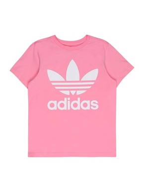 Otroška bombažna kratka majica adidas Originals roza barva - roza. Otroški kratka majica iz kolekcije adidas Originals. Model izdelan iz tanke