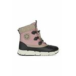 Geox otroške snežke - roza. Zimski čevlji iz kolekcije Geox. Podloženi model izdelan iz kombinacije tekstilnega materiala in ekološkega usnja.