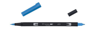 Tombow Obojestranski čopič za označevanje ABT - refleksno modra