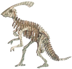 Woodcraft Lesena 3D sestavljanka Parasaurolophus