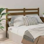 Greatstore Vzglavje postelje, medeno rjava, 141x4x100 cm, borov les