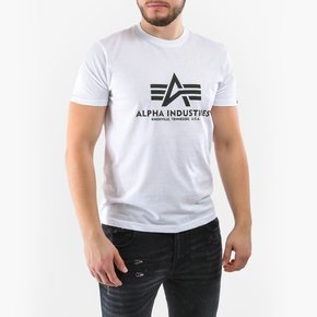 Bombažna kratka majica Alpha Industries bela barva - bela. Kratka majica iz kolekcije Alpha Industries. Model izdelan iz tanke
