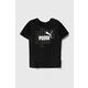 Otroška bombažna kratka majica Puma GRAPHICS NO.1 LOGO Tee B črna barva - črna. Otroška kratka majica iz kolekcije Puma, izdelana iz tanke, elastične pletenine. Model iz izjemno udobne bombažne tkanine.