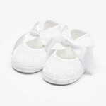 NEW BABY Otroški čipkasti čevlji beli 12-18 m