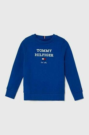 Otroški pulover Tommy Hilfiger - modra. Otroški pulover iz kolekcije Tommy Hilfiger