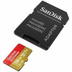 WEBHIDDENBRAND SanDisk Extreme microSDXC 128GB 190MB/s + adapter