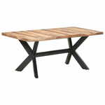 Greatstore Jedilna miza 180x90x75 cm trden les s finišem iz palisandra