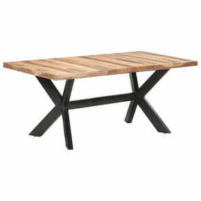 Greatstore Jedilna miza 180x90x75 cm trden les s finišem iz palisandra