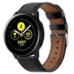 BStrap Samsung Galaxy Watch Active 2 40mm Leather Italy pašček, Black