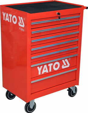 YATO YATO Mobilna delavnica omarica 7 rdeči predali